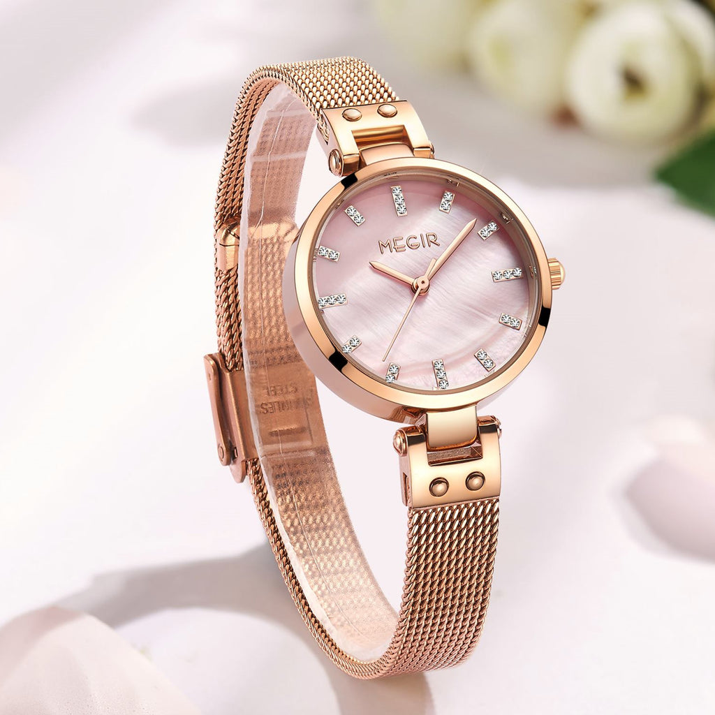 MEGIR Watches for Women Top Brand Fashion Ladies Wristwatch Waterproof Female Quartz Luxury Watch Montre Femme 7025-8