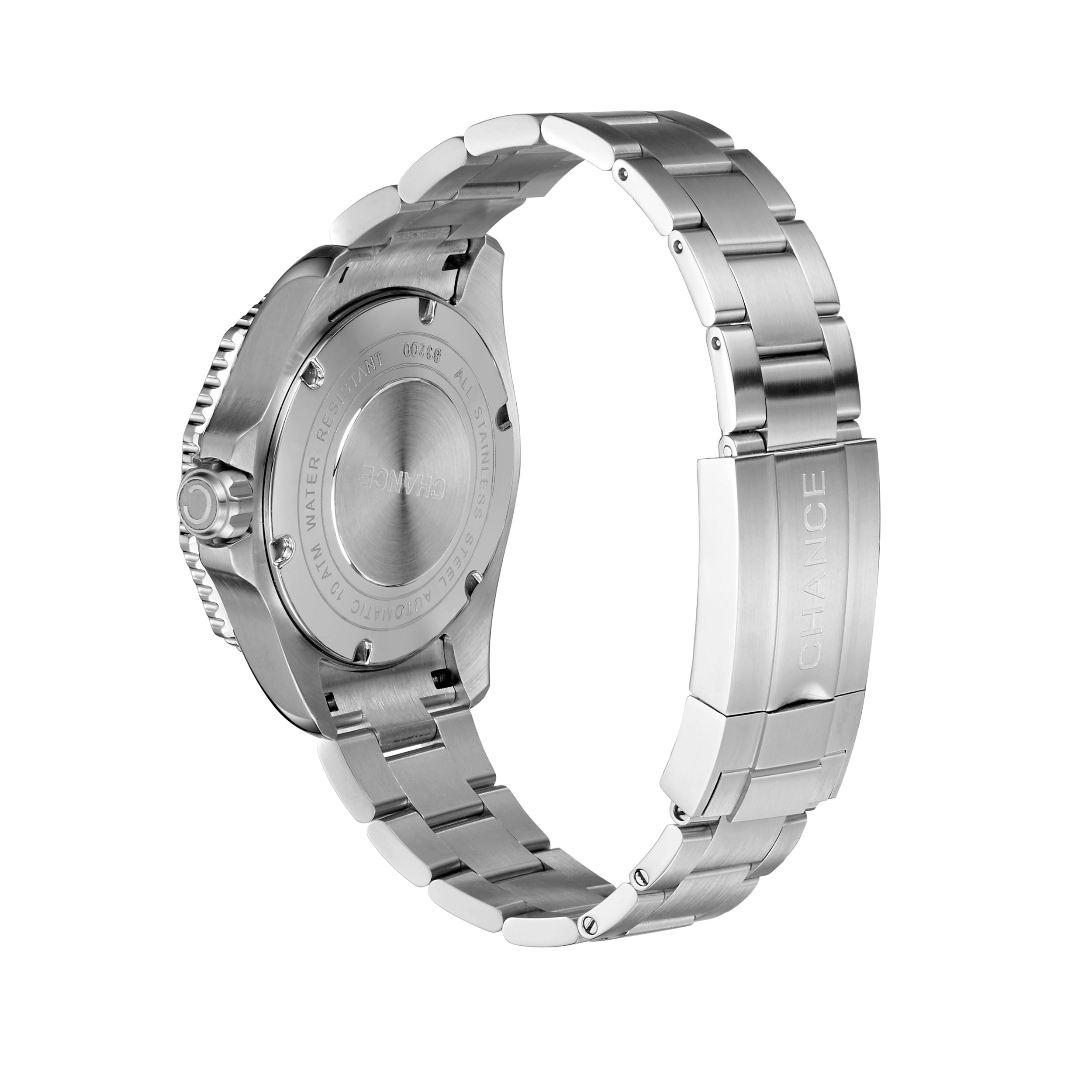 CHANCE Automatic Mechanical Watches Movement 10Bar Waterproof Stainless Steel Sapphire Glass Business Wristwatch Clock 9102